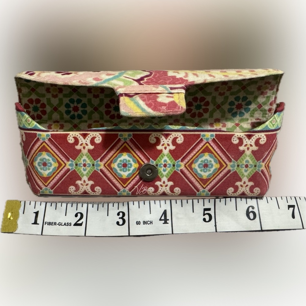 Vera Bradley Eye Glasses Case With Snap Closure Good Pre-Loved Condition